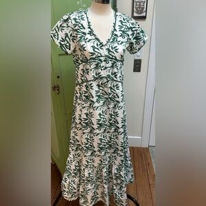 Ex Voto Meg dress. Midi length. 💯 % cotton. NWT